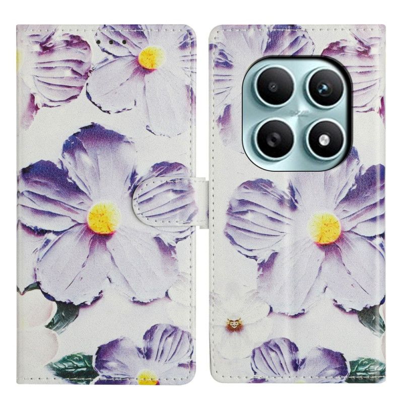 Flip Cover Xiaomi Redmi Note 15 5g Lilla Blomster