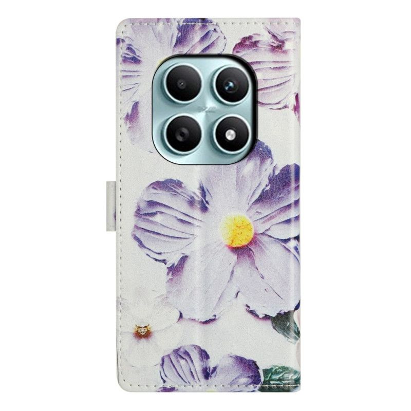 Flip Cover Xiaomi Redmi Note 15 5g Lilla Blomster