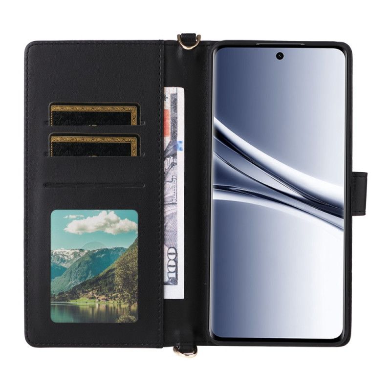 Flip Cover Xiaomi Redmi Note 15 5g Quiltet Med Skulderrem Og Rem