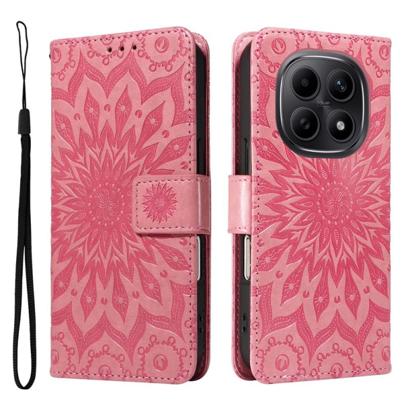 Flip Cover Xiaomi Redmi Note 15 5g Solsikkemønster