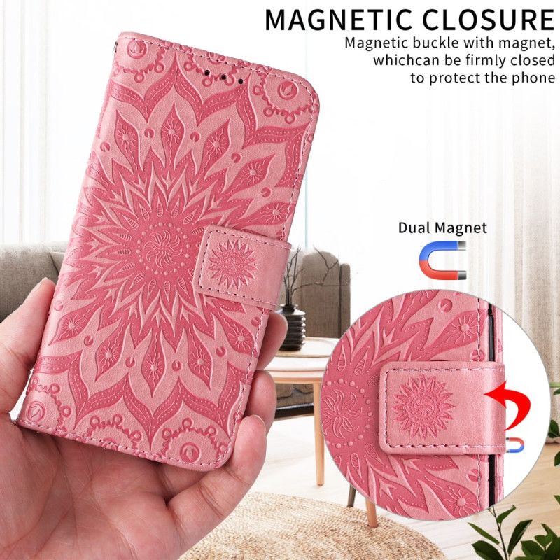 Flip Cover Xiaomi Redmi Note 15 5g Solsikkemønster