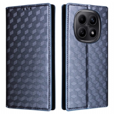 Læder Cover Xiaomi Redmi Note 15 5g Graveret Diamantmønster