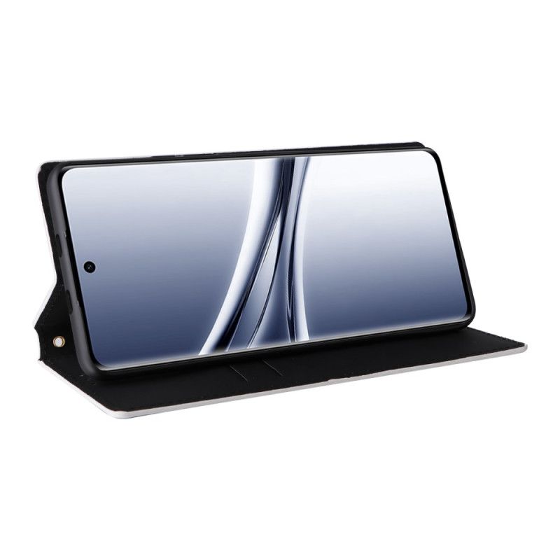 Læder Cover Xiaomi Redmi Note 15 5g Graveret Diamantmønster