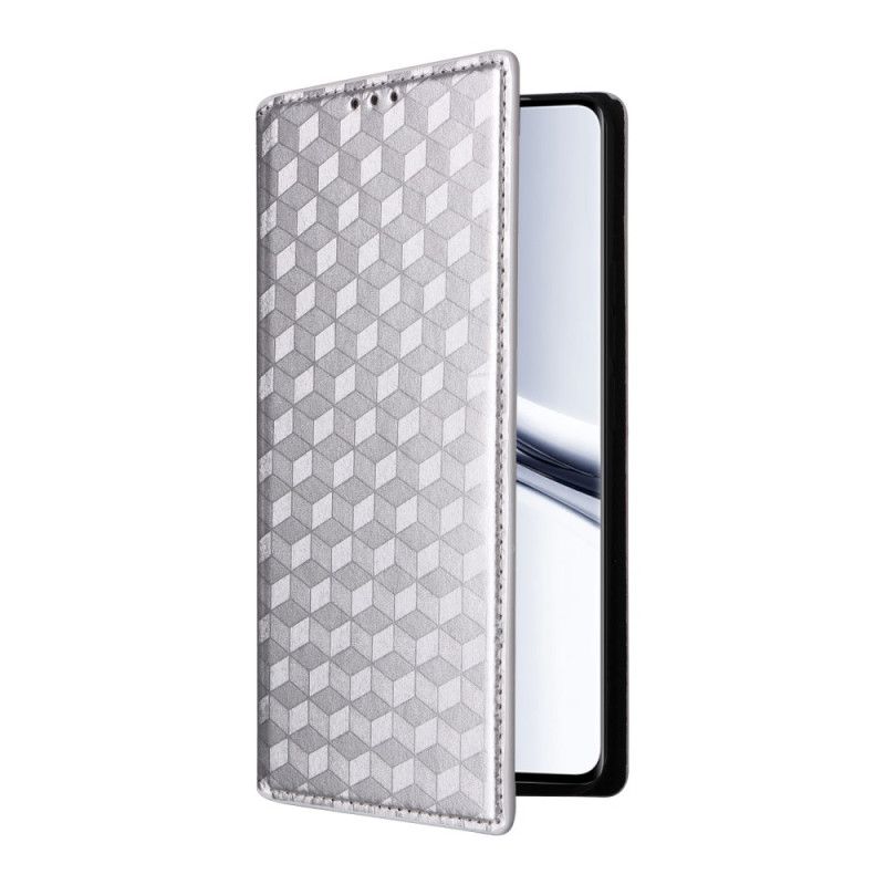 Læder Cover Xiaomi Redmi Note 15 5g Graveret Diamantmønster