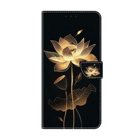 Læder Cover Xiaomi Redmi Note 15 5g Gylden Lotus