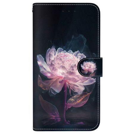 Læder Cover Xiaomi Redmi Note 15 5g Lilla Pæon