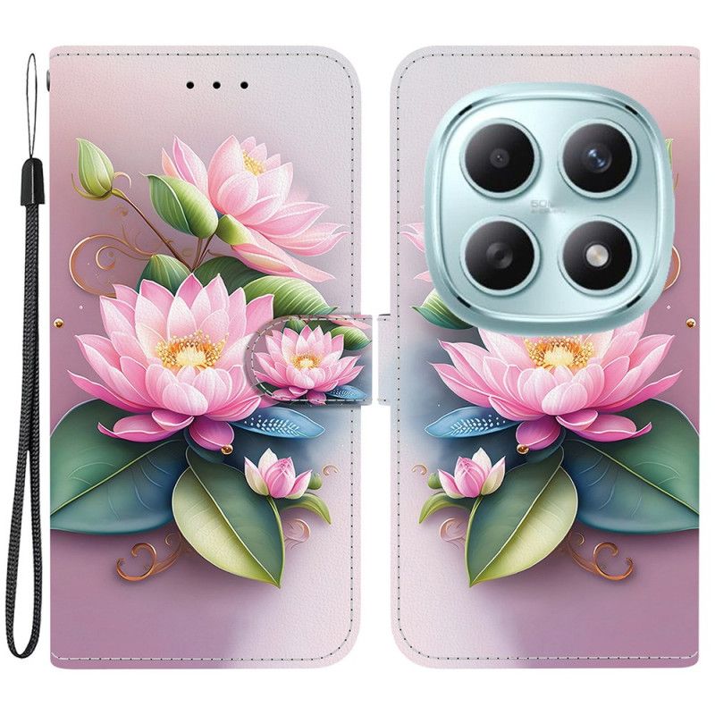 Læder Cover Xiaomi Redmi Note 15 5g Lotus
