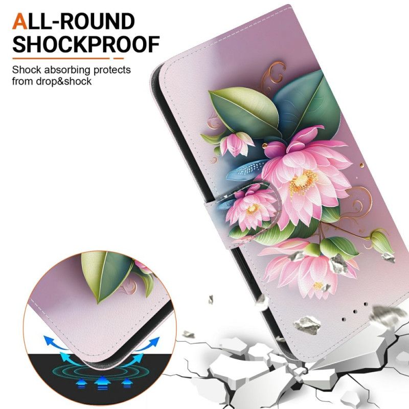 Læder Cover Xiaomi Redmi Note 15 5g Lotus