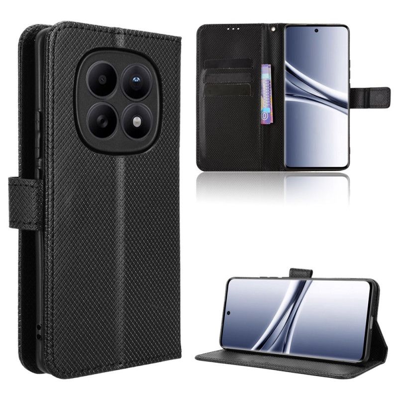 Læder Cover Xiaomi Redmi Note 15 5g Telefon Etui Diamanttekstur