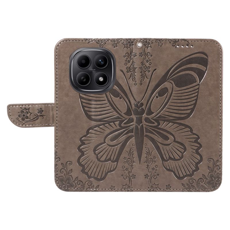 Læder Cover Xiaomi Redmi Note 15 5g Telefon Etui Grafisk Sommerfugl