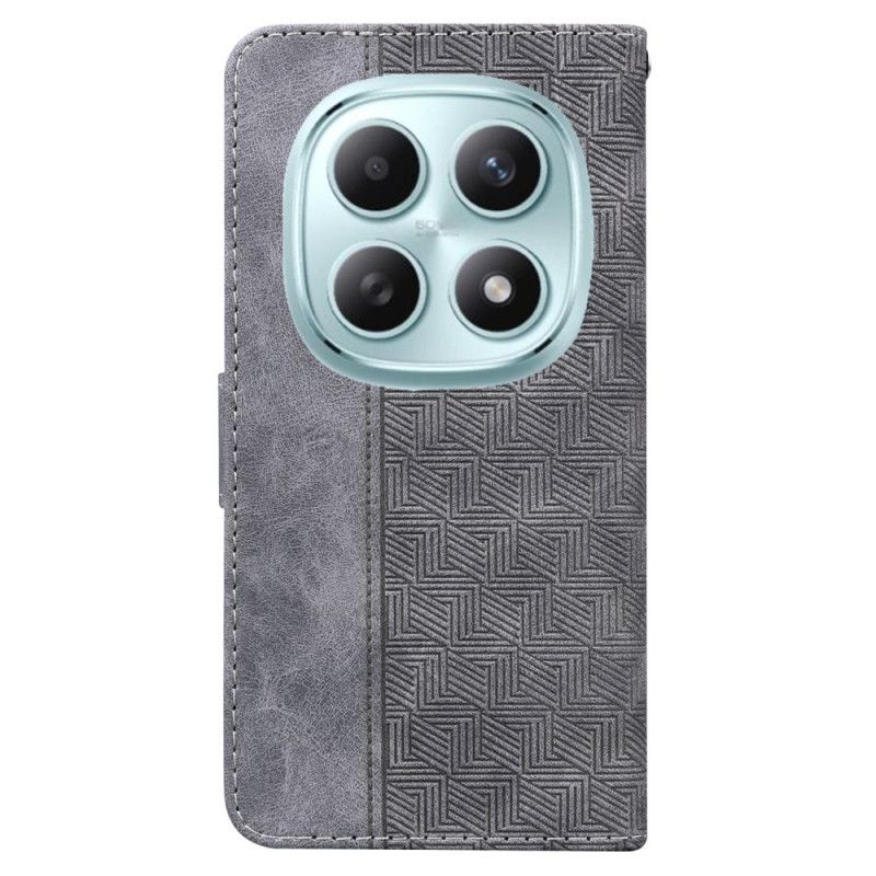 Læder Cover Xiaomi Redmi Note 15 5g Telefon Etui Vævet Mønster