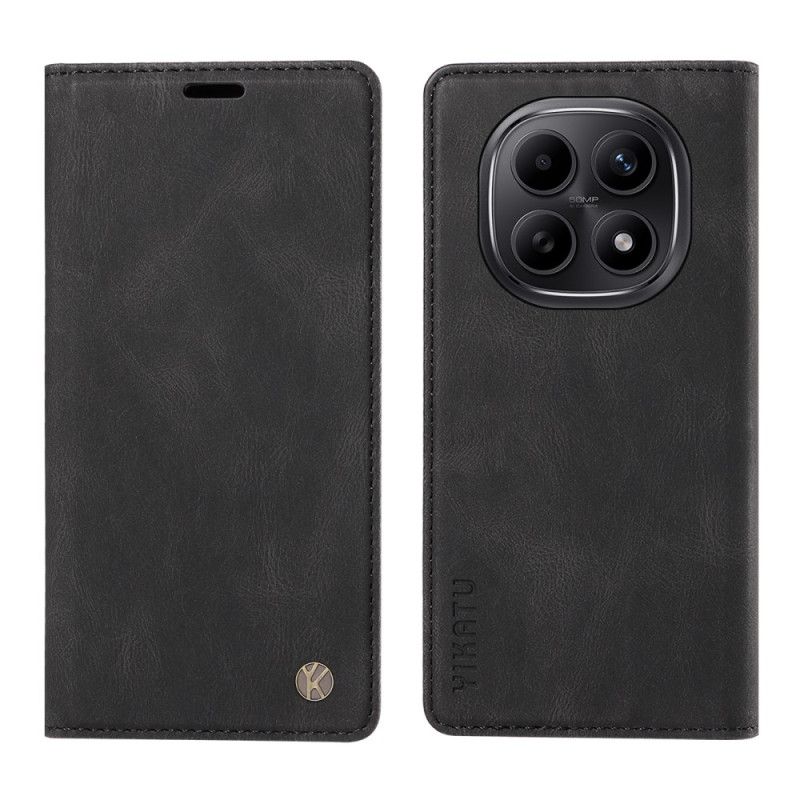 Læder Cover Xiaomi Redmi Note 15 5g Yikatu Ruskindseffekt