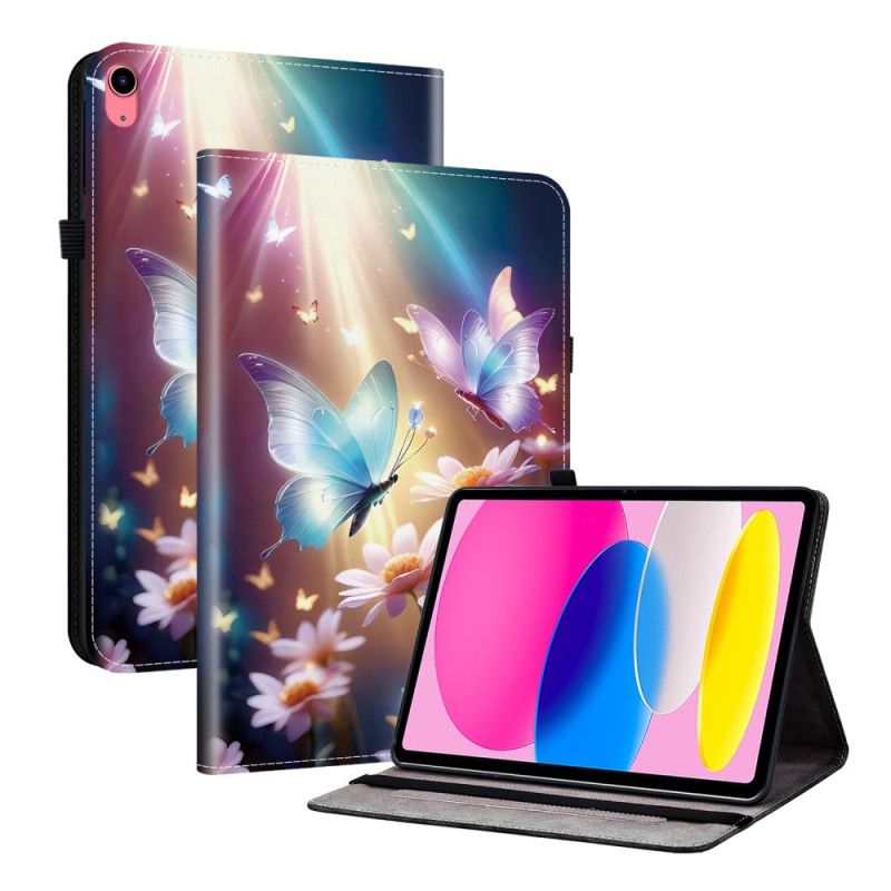 Case iPad (2025) Telefon Etui Sommerfugle I Lyset