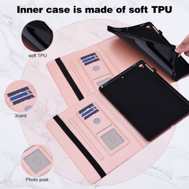 Case iPad (2025) Telefon Etui Stiliserede Sommerfugle