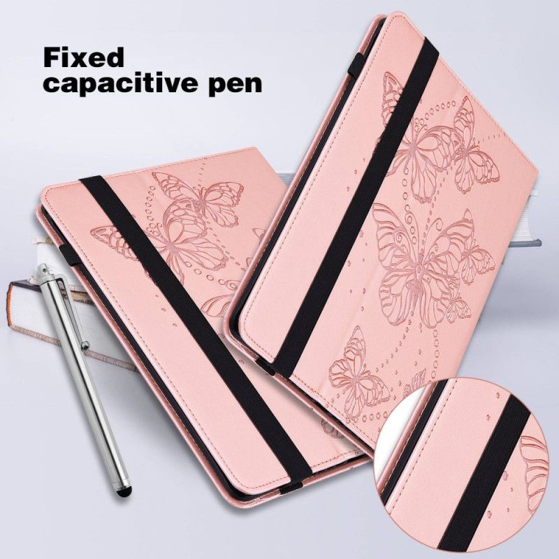 Case iPad (2025) Telefon Etui Stiliserede Sommerfugle
