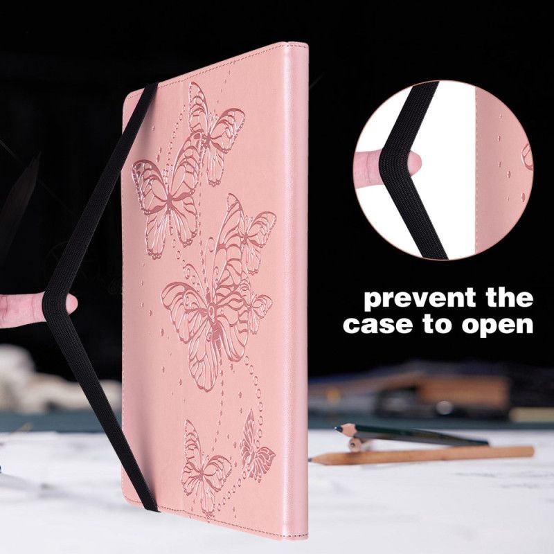 Case iPad (2025) Telefon Etui Stiliserede Sommerfugle