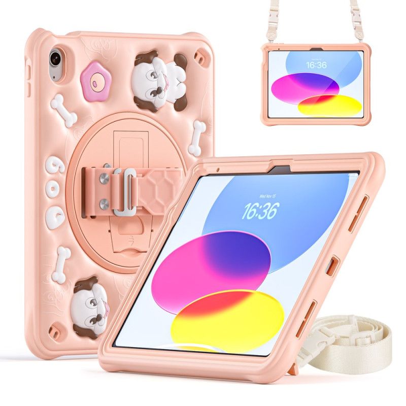 Cover iPad (2025) Skulderrem Og Stativ Til Børnehund