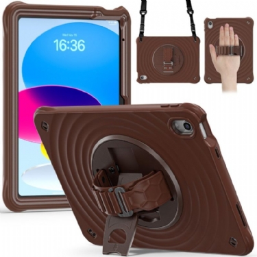 Cover iPad (2025) Telefon Etui 360-graders Roterende Holder Og Skulderrem