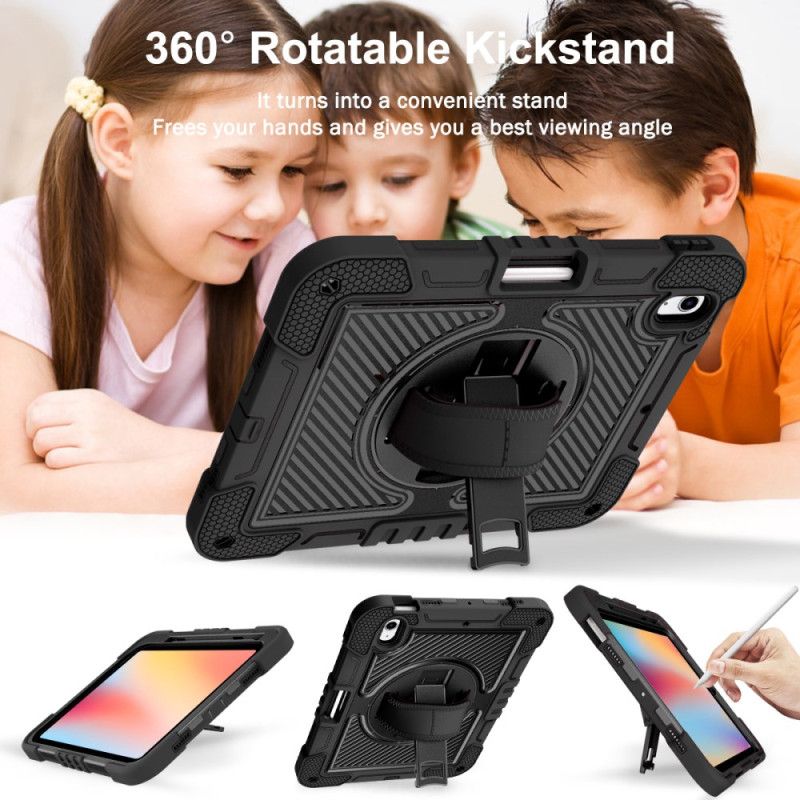 Cover iPad (2025) Telefon Etui Tofarvet Stativ Og Skulderrem