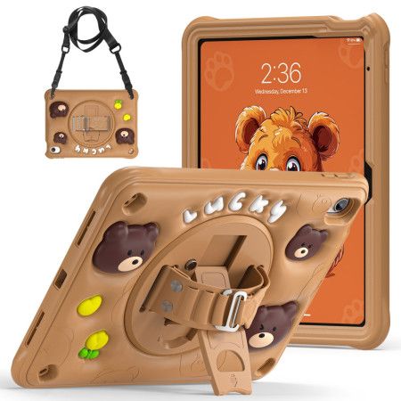 Cover Til iPad (2025) Børnebjørne-rem Og Skulderrem