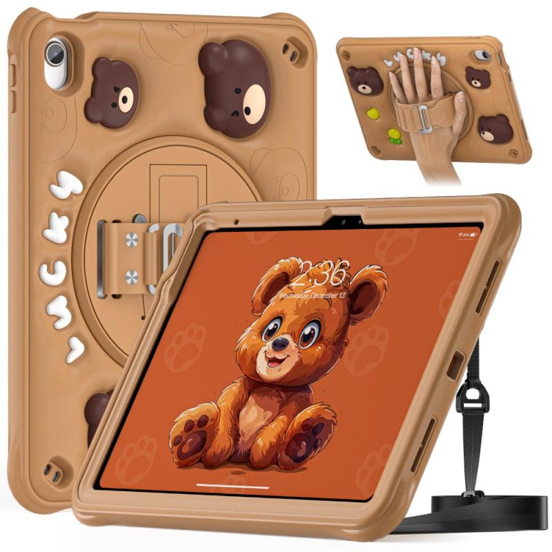 Cover Til iPad (2025) Børnebjørne-rem Og Skulderrem
