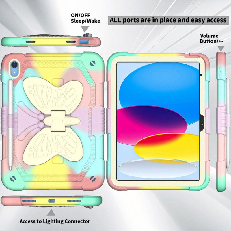 Cover Til iPad (2025) Holdbar Og Sommerfugleskulderrem