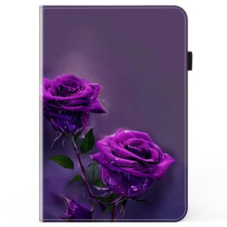Etui iPad (2025) Lilla Roser