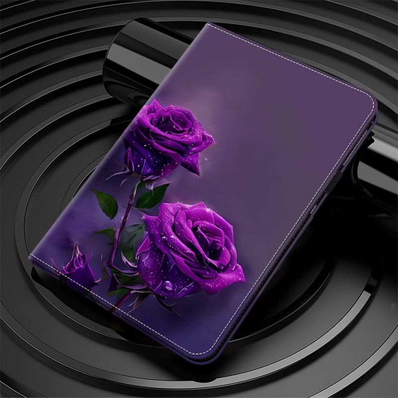 Etui iPad (2025) Lilla Roser