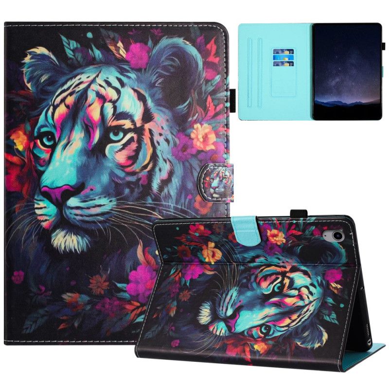 Etui Til iPad (2025) Farverig Tiger