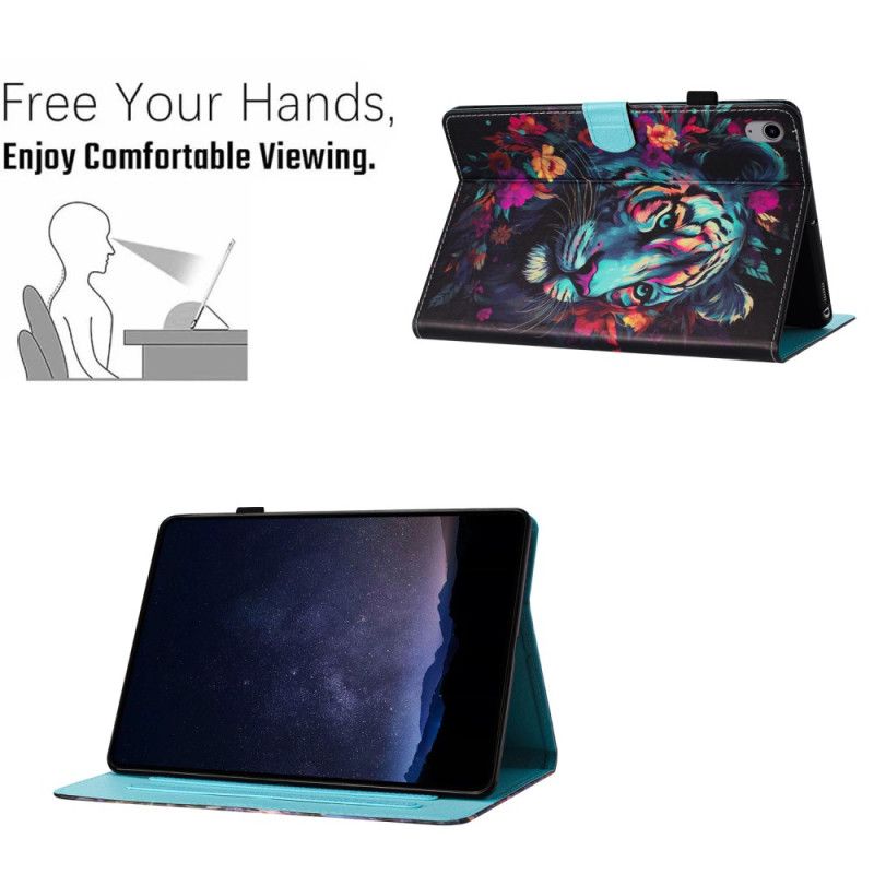 Etui Til iPad (2025) Farverig Tiger