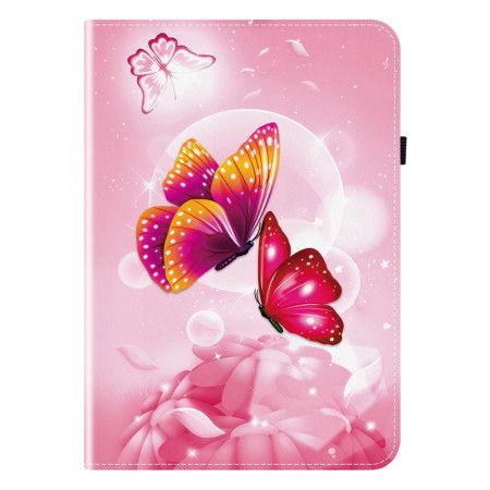 Etui Til iPad (2025) Lyserøde Sommerfugle