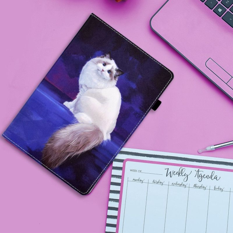 Flip Cover iPad (2025) Hvid Kat