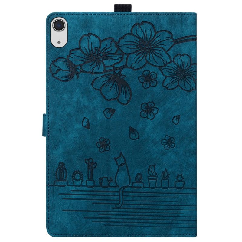 Flip Cover iPad (2025) Kirsebærblomst Og Katte