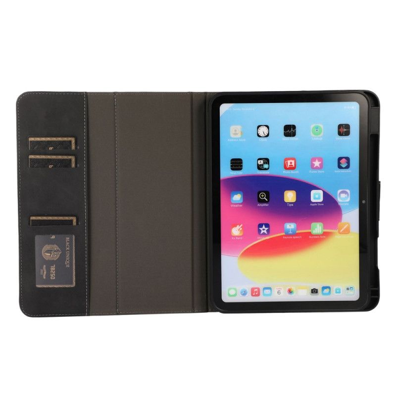 Flip Cover iPad (2025) Læderklap Og Stylusholder