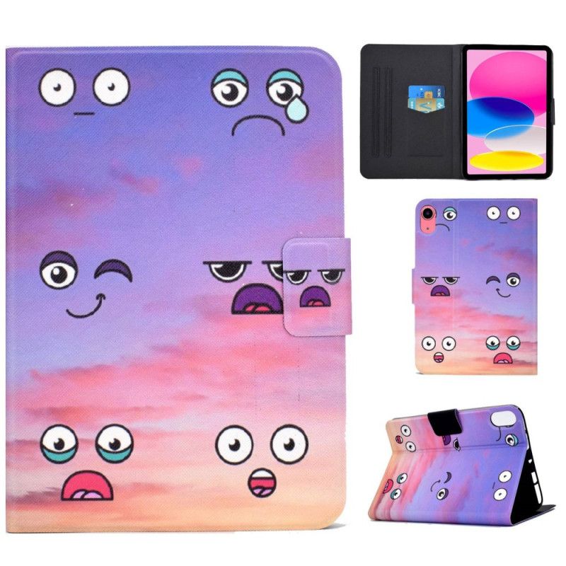 Flip Cover Til iPad (2025) Sjove Ansigter