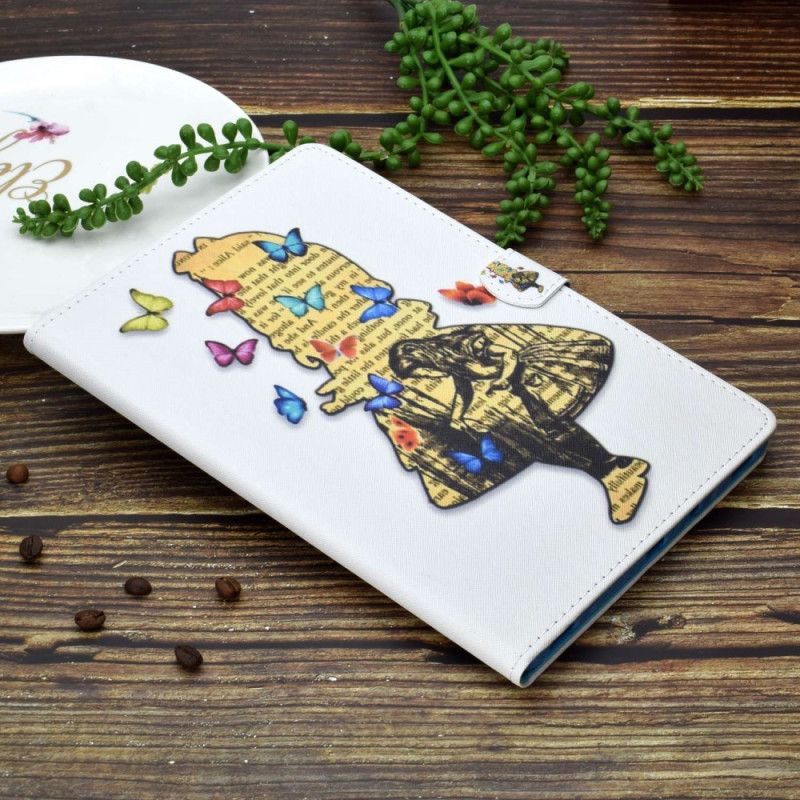 Flip Cover Til iPad (2025) Sommerfuglepige