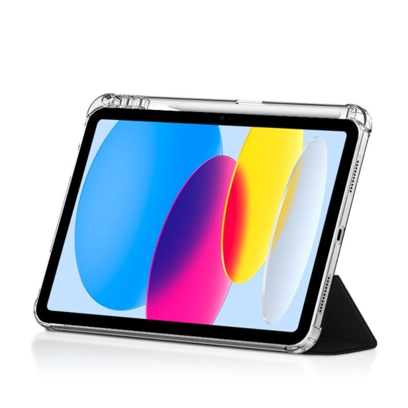 iPad (2025) Transparent Bagside Med Stylusholder