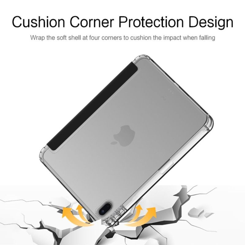 iPad (2025) Transparent Bagside Med Stylusholder