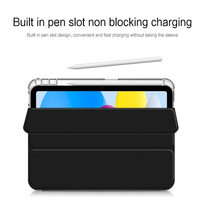iPad (2025) Transparent Bagside Med Stylusholder