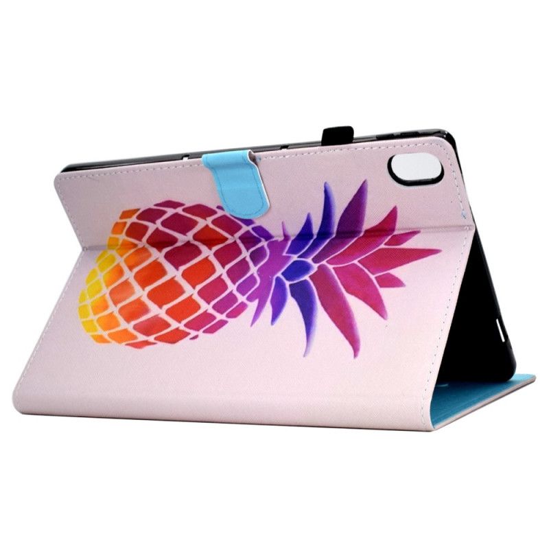 Læder Cover iPad (2025) Farverig Ananas