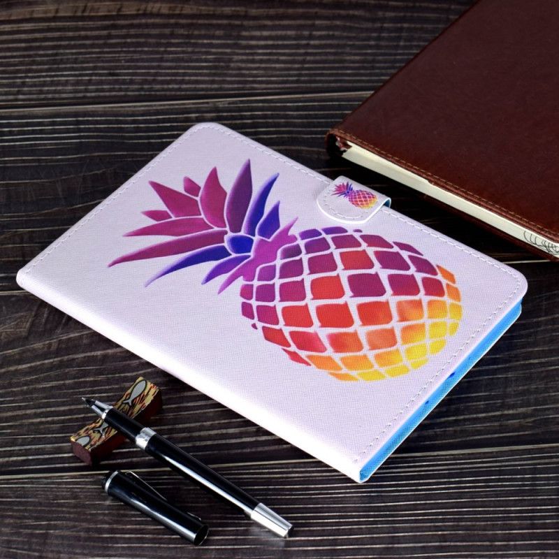 Læder Cover iPad (2025) Farverig Ananas
