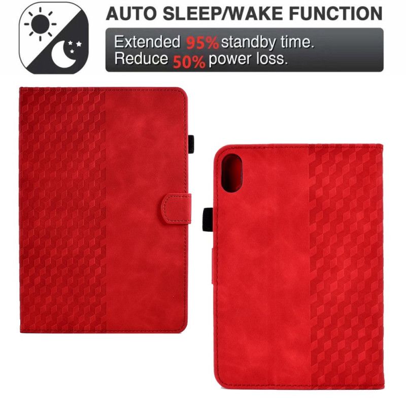 Læder Cover iPad (2025) Telefon Etui 3d-mønster