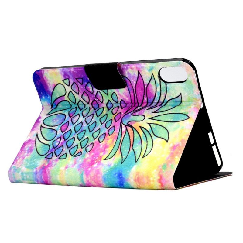 Læder Cover iPad (2025) Telefon Etui Grafisk Ananas