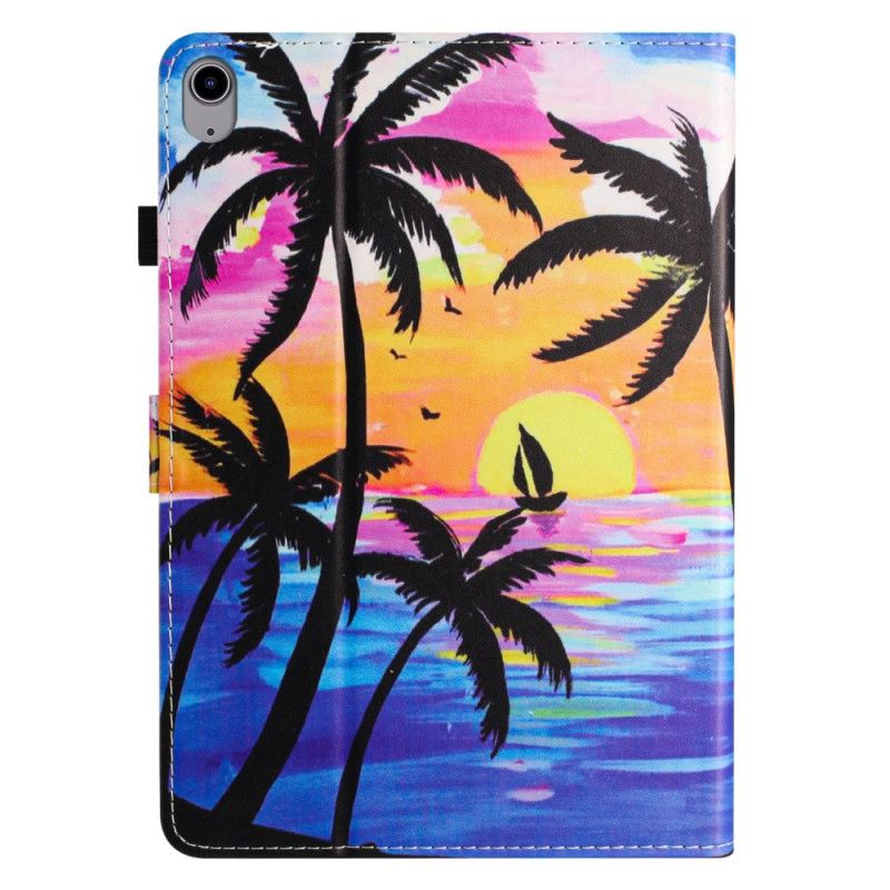 Læder Cover iPad (2025) Telefon Etui Kokospalmer