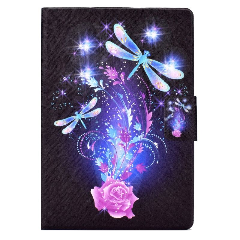 Læder Cover iPad (2025) Telefon Etui Sommerfugleeventyr