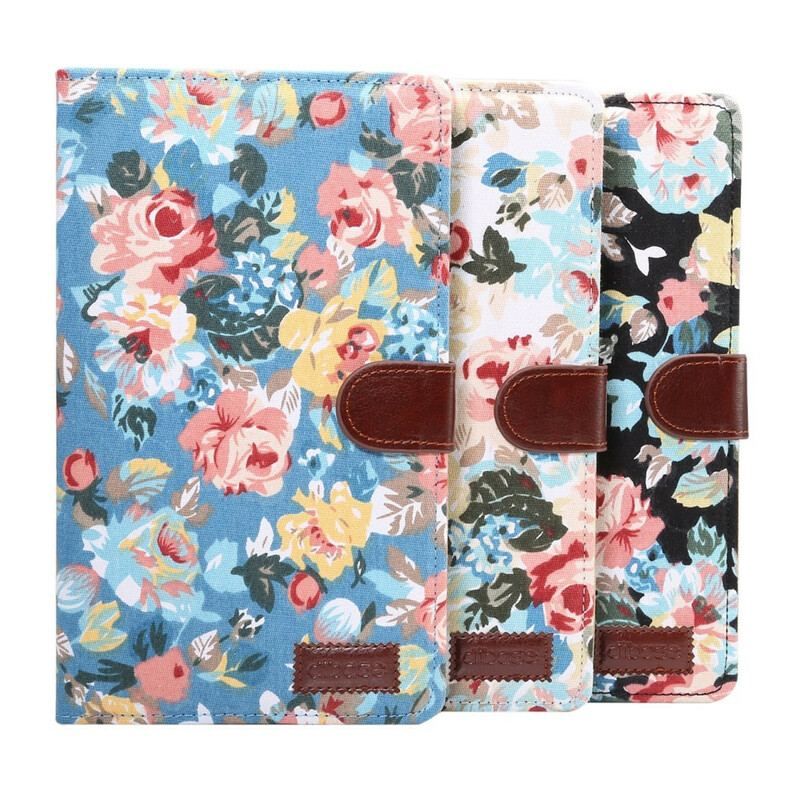 Læder Cover Samsung Galaxy Tab A7 Lite Frihedsblomster